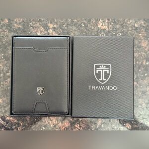 TRAVANDO Mens Slim Wallet with Money Clip